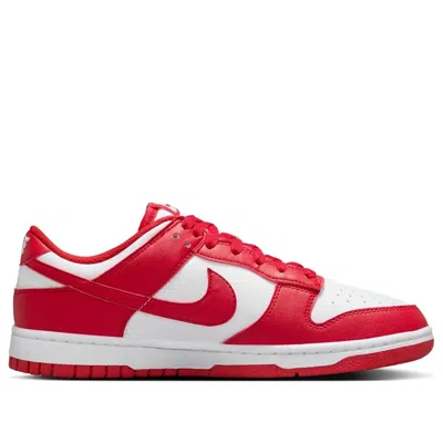 Nike Dunk Low Next Nature Sneaker In Red And White