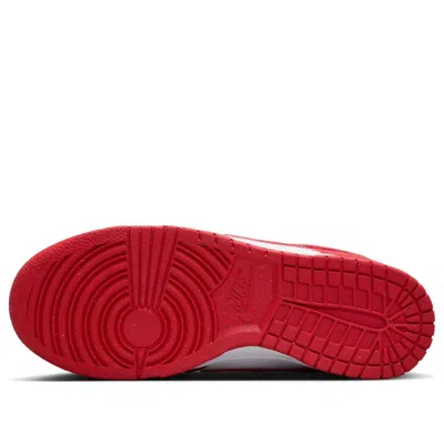 Nike Dunk Low Next Nature Sneaker In Red And White