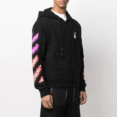 Off-white Ss21 Gradient Zipper Classic Jacket Ordinary Version Black