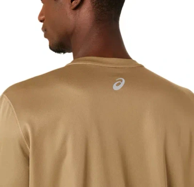 Asics Fujitrail Logo Long Sleeve Running T-shirt In Pepper/feather Grey/oatmeal, Men's At Urban Outfitters