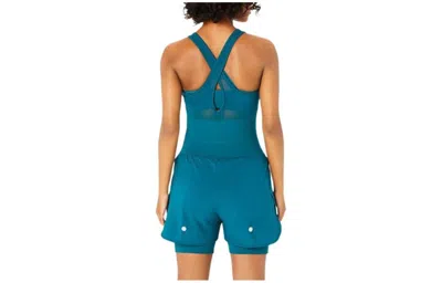 Asics (wmns)  Nagino Run Unitard 'rich Teal' In Blue