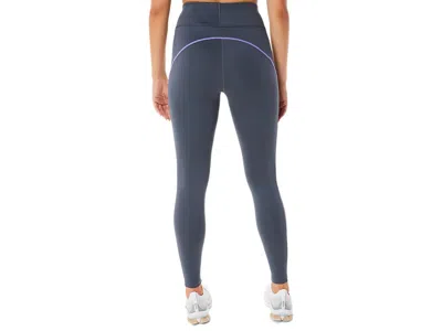 Asics (wmns)  Mesh Panel Training Leggings 'carrier Grey' In Blue