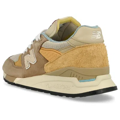 New Balance Suede And Mesh Sneakers With Signature Logo Detail