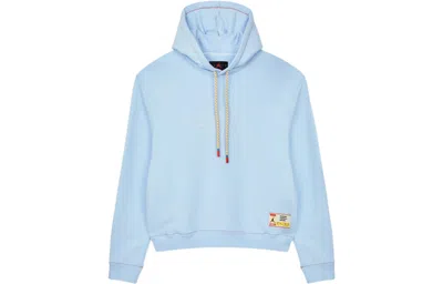 Air Jordan X Maison Chateau Rouge Crossover French Terry Alphabet Pattern Printing Asia Edition Blue