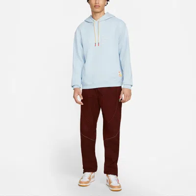 Air Jordan X Maison Chateau Rouge Crossover French Terry Alphabet Pattern Printing Asia Edition Blue