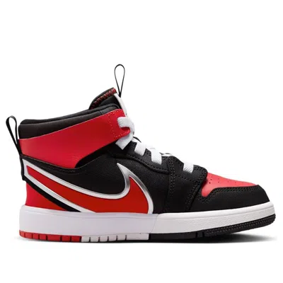 Air Jordan (ps)  1 Mid Rm Easyon 'black White University Red'