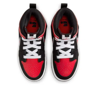 Air Jordan (ps)  1 Mid Rm Easyon 'black White University Red'