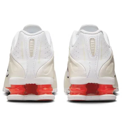 Nike Shox R4 Rubber-trimmed Shell Sneakers In White