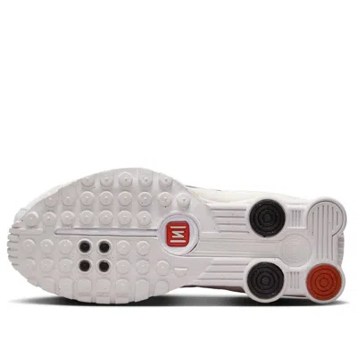 Nike Shox R4 Rubber-trimmed Shell Sneakers In White