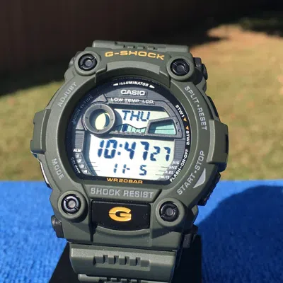 Casio G-shock Digital 'green' In Black