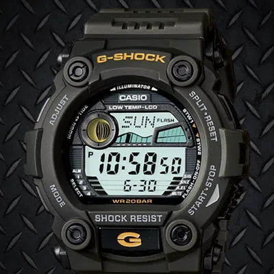 Casio G-shock Digital 'green' In Black