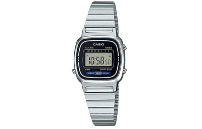 Casio Quartz Waterproof Unisex Silver Digital In Metallic