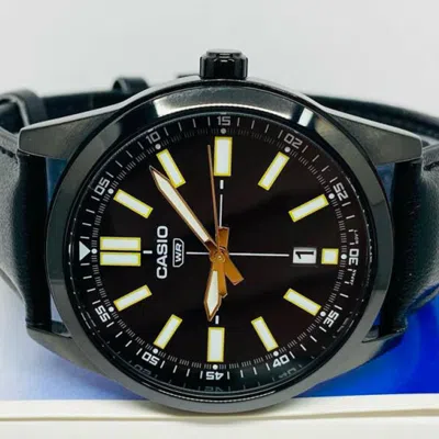 Casio Dress Pointer Display Analog Watch 'metallic Black Gold'