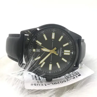 Casio Dress Pointer Display Analog Watch 'metallic Black Gold'