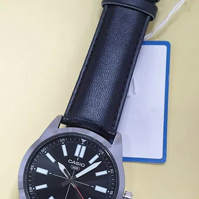 Casio Dress Pointer Display Analog Watch 'black Silver White'