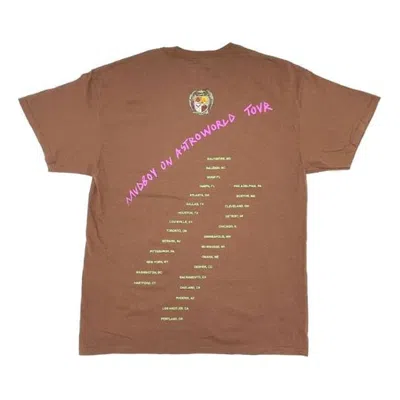 Travis Scott Cactus Jack X Sheck Wes Udboy On Astroworld Tour T-shirt 'brown'