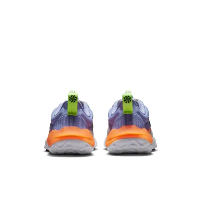 Nike (ps)  Run Flow 'photon Dust Purple Pulse' In Gray