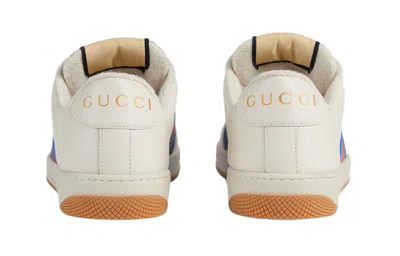 Gucci (wmns)  Screener 'gg Canvas - Denim Ivory' In White