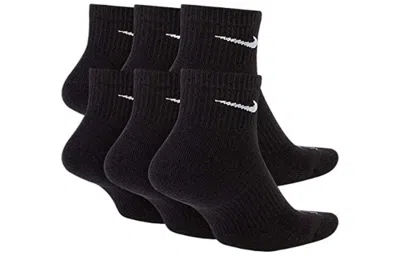 Nike Everyday Plus Cushioned Training Ankle Socks In Black
