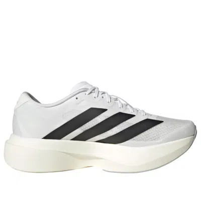Adidas Originals Adidas Adizero Evo White Sneakers With Signature 3-stripes In Gray