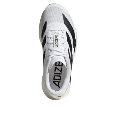 Adidas Originals Adidas Adizero Evo White Sneakers With Signature 3-stripes In Gray