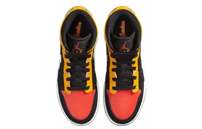 Air Jordan (gs)  1 Mid Se 'amarillo Team Orange' In Multi