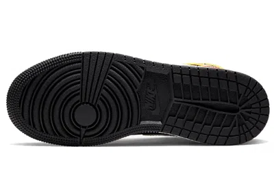 Air Jordan (gs)  1 Mid Se 'amarillo Team Orange' In Multi