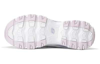 Skechers (wmns)  D'lites 1.0 Sneakers 'white Purple' In Gray
