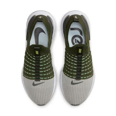 Nike Men's React Phantom Run Flyknit 2 Road Running Shoes In Green