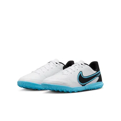 Nike (gs)  Jr Tiempo Legend 9 Club Tf Turf Shoes 'white Blue Black'