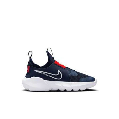 Nike (ps)  Flex Runner 2 'midnight Navy Red' In Blue