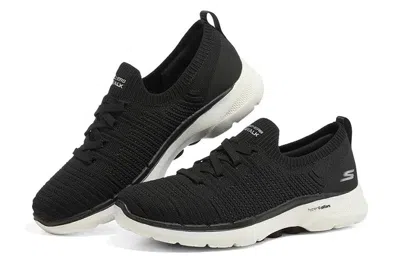 Skechers (wmns)  Go Walk 6 Low Top Black In Black