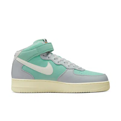 Nike Air Force 1 Mid '07 Lx "grey Fog Enamel Green" Sneakers In Green