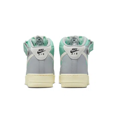 Nike Air Force 1 Mid '07 Lx "grey Fog Enamel Green" Sneakers In Green