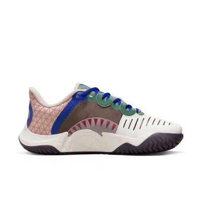 Nike (wmns)  X Naomi Osaka Court Air Zoom Gp Turbo Hc 'white Ironstone' In Multi