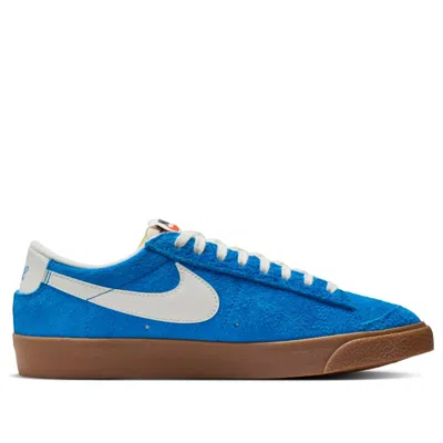 Nike Women's Low Shoe W Blazer Low 77 Vintage Photo Blue/sail/gum Med Brown/black In Blue