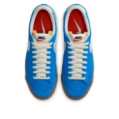 Nike Women's Low Shoe W Blazer Low 77 Vintage Photo Blue/sail/gum Med Brown/black In Blue