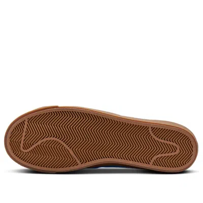 Nike Women's Low Shoe W Blazer Low 77 Vintage Photo Blue/sail/gum Med Brown/black In Blue