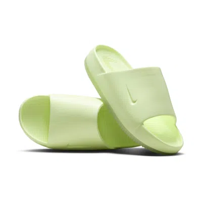 Nike (wmns)  Calm Slides 'barely Volt' In Green