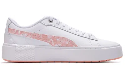 Puma (wmns)  Smash Platform V2 Untamed Su Shoes For White/pink