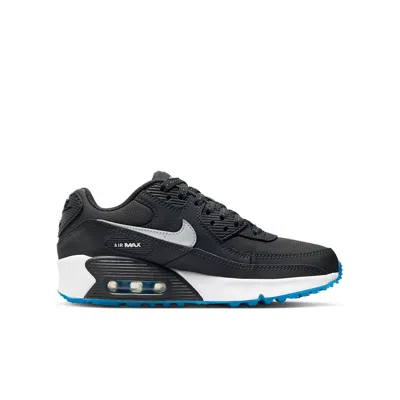 Nike (gs)  Air Max 90 'anthracite Reflect Silver' In Black