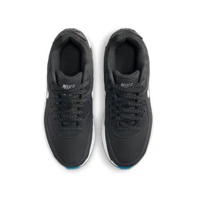 Nike (gs)  Air Max 90 'anthracite Reflect Silver' In Black