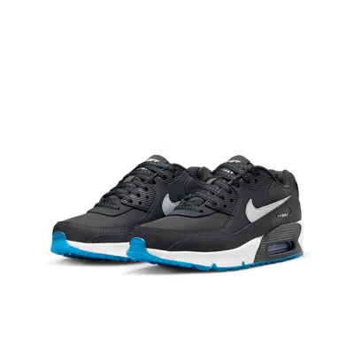Nike (gs)  Air Max 90 'anthracite Reflect Silver' In Black
