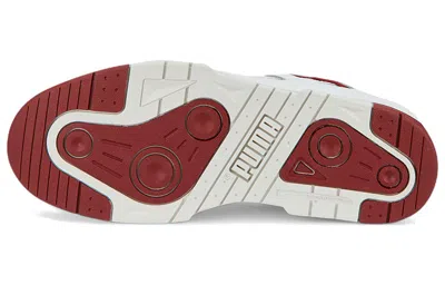 Puma Nimbus Low-top Leather Sneakers In White