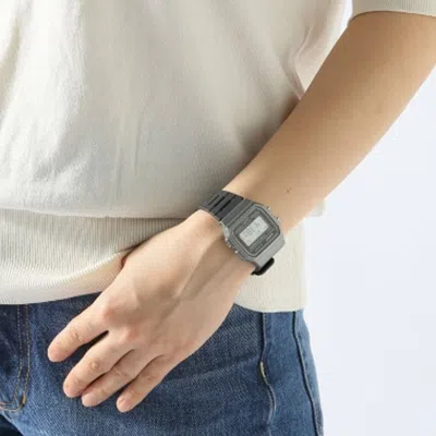 Casio Waterproof Unisex Mens Black/grey Digital