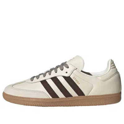 Adidas Originals (wmns) Adidas Samba Og 'off White Dark Brown' In Multi