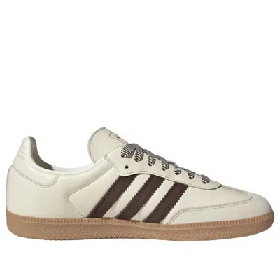 Adidas Originals (wmns) Adidas Samba Og 'off White Dark Brown' In Multi