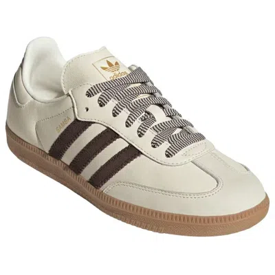 Adidas Originals (wmns) Adidas Samba Og 'off White Dark Brown' In Multi