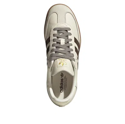 Adidas Originals (wmns) Adidas Samba Og 'off White Dark Brown' In Multi