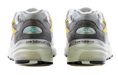 New Balance Amoeba Music X Nice Kicks X 992 Made In Usa 'peace Through Music - Grey' In Multi